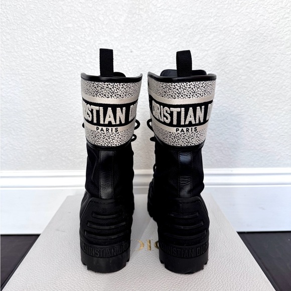 Christian Dior Black & White Ankle Boots Size 9.5 - Picture 4 of 10